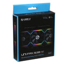 LIAN LI UNI FAN SL120 REVOLUTIONIZED DAISY-CHAIN 120MM ARGB FAN - BLACK - Like New