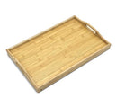 Bam & Boo Large Natural Bamboo Bed Tray Table With Folding Legs - Brown - Like New