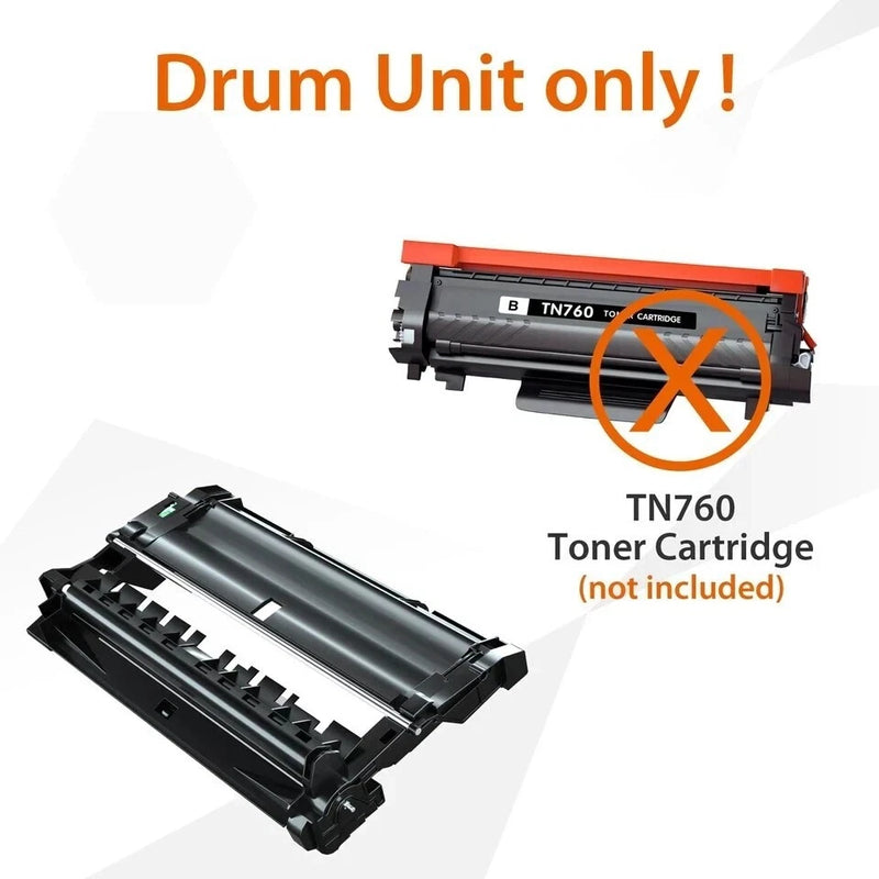 JEOSTARKY DR730 DRUM UNIT REPLACEMENT BROTHER 2 PACK NOT TONNER - BLACK - Brand New