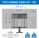 Mount-It! Fireplace TV Mount Spring Assists Fits 40-70" - Black - Like New