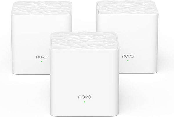 Tenda Nova Mesh WiFi System 3500 sq.ft AC1200 Dual-Band 3 Pack - White Like New