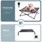 KINGCAMP ELEVATED DOG BED PORTABLE RAISED BEDS STABLE FOLDING DOG COT -BLACK - Like New