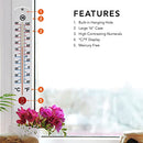 MARATHON Vertical Outdoor Wall Thermometer, 16 Inch Weather-Resisting Gauge - Brand New