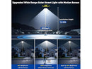 TOWPONICS SOLAR STREET LIGHTS SOLAR POWERED MOTION SENSOR 380000LM 6500K 2-PACK - Like New