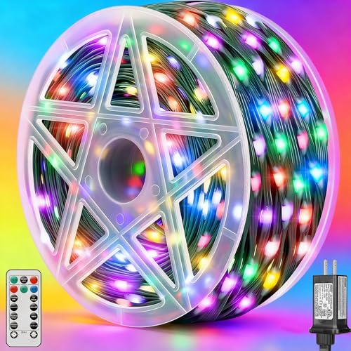 Brightever 360FT 1100 LED Christmas Lights with Remote, IP67 Waterproof - Like New
