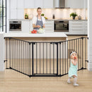 COMOMY 80" EXTRA WIDE BABY GATE DOG GATE FOR HOUSE STAIRS - Scratch & Dent