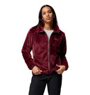 COLUMBIA WOMENS FIRE SIDE II SHERPA FULL ZIP FLEECE JACKET WOMEN L RICH WINE - Brand New