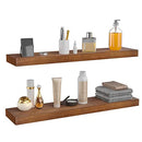 Habudda Floating Shelves Wall Decor Bedroom Bathroom Wood Shelf 2 Pack - NEW - Brand New