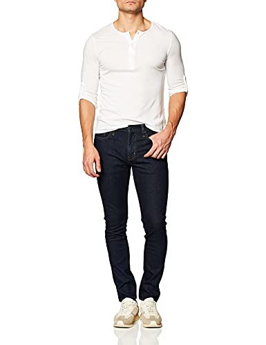 Amazon Essentials Men's Skinny Fit Stretch Jean Rinsed Indigo Size 34W x 32L - Brand New