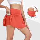 GGOV WOMENS FLOWY TENNIS GOLF SKIRTS BUILT IN SHORTS ACTIVE SKIRTS WOMEN L MISTY - Brand New