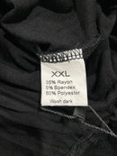 HUUEAY 2 PACK WOMEN'S PLUS SIZE CAPRI PANTS COTTON WIDE LEG CAPRIS - BLACK/NAVY - Brand New