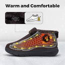 FITVILLE MEN'S WIDE SNOW BOOTS WARM SLIP-ON DIABETIC BOOTS - 12W - SYRUP BROWN - Like New