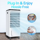 Evaporative Air Cooler, fancole 3-in-1 Portable Air Conditioning - Black - Brand New