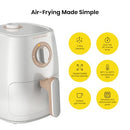 Chefman TurboFry 2-Quart Air Fryer, Dishwasher Safe Basket & Tray - White - Brand New
