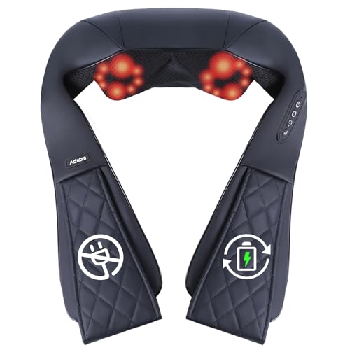 Shiatsu Rechargeable Neck Massager with Heat, CORDLESS PORTABLE, LMT-FCP-0015 - Like New