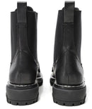 RAG AND BONE SHILOH LEATHER COMBAT BOOTS - US Women 6 (EU W36) - BLACK - Like New
