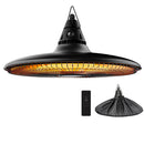 SUNDATE HANGING HEATER, 1500W OUTDOOR ELECTRIC PATIO CEILING HEATER - BLACK - Like New