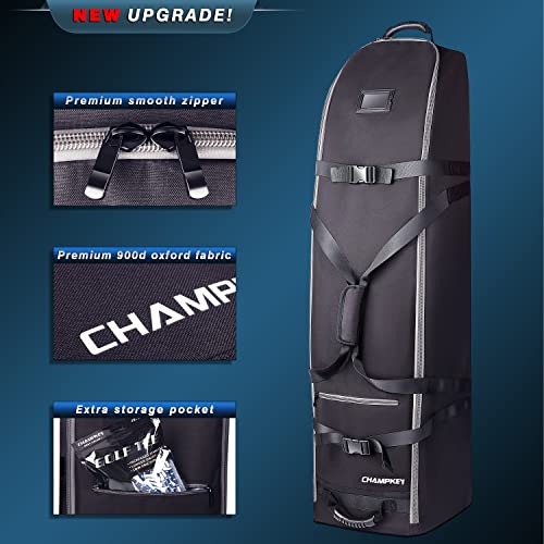 CHAMPKEY 1200D SOFT PADDED GOLF TRAVEL BAG WITH SUPPORT ROD - - Scratch & Dent