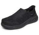 Skechers for Work Arch Fit Crosser SR Safety Toe Slip Ins Black - Like New