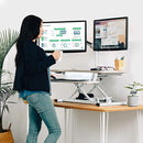VersaDesk Power Pro Sit-To-Stand Height Adjustable Electric Desk 494717 - White - Like New