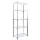 MIND READER METAL ALL PURPOSE HEAVY DUTY SHELVING UNIT METRORACK4T-SILVER - Brand New