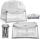 GROWNSY BABY PLAYPEN FOLDABLE OUTDOOR PLAYPEN CANOPY 48×48 INCH - Scratch & Dent