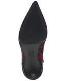 B0CPN1H9NP INC Womens Red Plaid Goring Saveria Pointed Toe Stiletto 5 M - Brand New