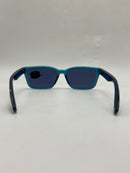 COSTA DEL MAR WOMENS PALMAS RECTANGULAR SUNGLASSES TEAL/GREY SILVER MIRRORED - Like New