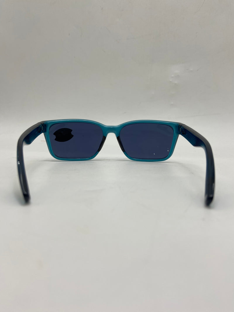 COSTA DEL MAR WOMENS PALMAS RECTANGULAR SUNGLASSES TEAL/GREY SILVER MIRRORED - Like New
