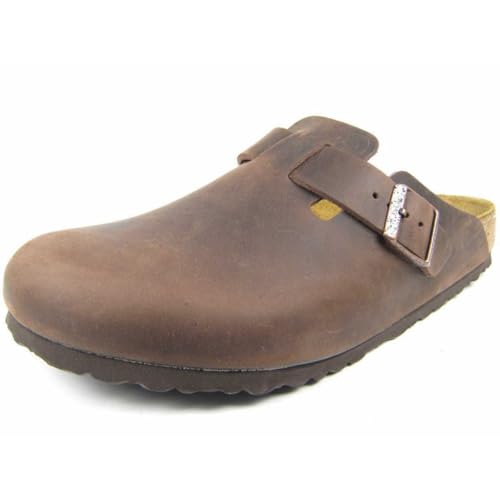 Birkenstock Boston Soft Footbed Clogs - Size 7-7.5 - Brown Habana - Like New