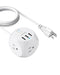 ANKER USB TRAVEL POWER STRIP 321 POWER CHARGING STATION 8FT CORD - WHITE - Like New