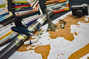 Scratch Off World Map with Frame Included – Kids Scratch Off Map - Brand New