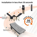 HABUTWAY PORTABLE CAMPING COT SLEEPING COTS ADULTS 28" EXTRA WIDE - GRAY - Like New