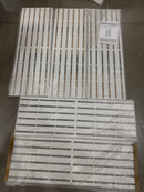 UPHYB METAL PRIVACY SCREEN, 6FT OUTDOOR PRIVACY SCREEN H25UG08409-01 - WHITE - Like New