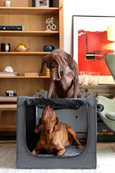 NOAH & PAW COLLAPSIBLE DOG CRATE-XL - GRAY - Like New