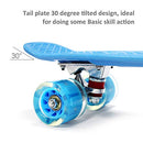 YF YOUFU 22" Skateboard Kids Boys Girls Plastic Deck Cruiser Mini - Blue/LED - Brand New