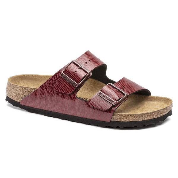 BIRKENSTOCK GIZEH BS SANDALS REGULAR FIT - SIZE 5 - MAGICAL METALLIC MAROON Like New