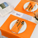 EYCHEI 60 PIECES BURNT ORANGE SATIN NAPKINS 20X20 SATIN CLOTH NAPKINS - Like New