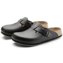 0060194 BIRKENSTOCK LEATHER BOSTON CANBERRA CLOGS MEN SIZE 12 - Scratch & Dent