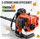 BAOTREE 80CC GAS BACKPACK LEAF BLOWER, 800 CFM 200 MPH COMMERCIAL GRADE - ORANGE - Like New