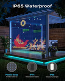 SMARTDAWN 900 RGB LEDS SMART CURTAIN LIGHTS WITH GIF 6.6X6.6FT MULTICOLOR - Brand New
