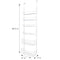 SMART DESIGN OVER THE DOOR ADJUSTABLE PANTRY ORGANIZER RACK METAL - WHITE - Like New
