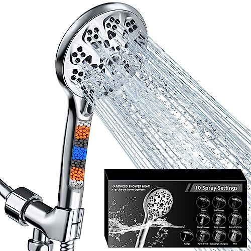 AONELAS GYIERWE 5"HAND SHOWER HEAD HIGH-PRESSURE HIGH QUALITY - SILVER Like New