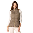 Amazon Essentials Women's Mid-Weight Puffer Vest Olive Cheetah M - Brand New