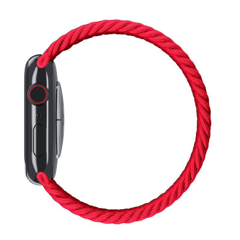 APPLE WATCH BRAIDED SOLO LOOP BAND 40MM SIZE 7 - (PRODUCT) RED - Like New