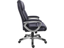 AmazonBasics High-Back Leather Executive Office Desk Chair, 91165H-1 - Black - Like New