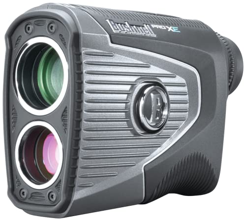 BUSHNELL PRO XE GOLF LASER RANGEFINDER - 46BU066 - BLACK/SILVER - Like New