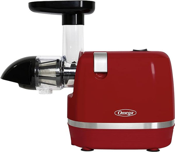 Omega H3000RED Cold Press 365 Juicer Slow Masticating Extractor - Red Like New