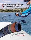 Piscifun Torrent Baitcaster Rod One Piece Casting Rod Durable Lightweight - Brand New