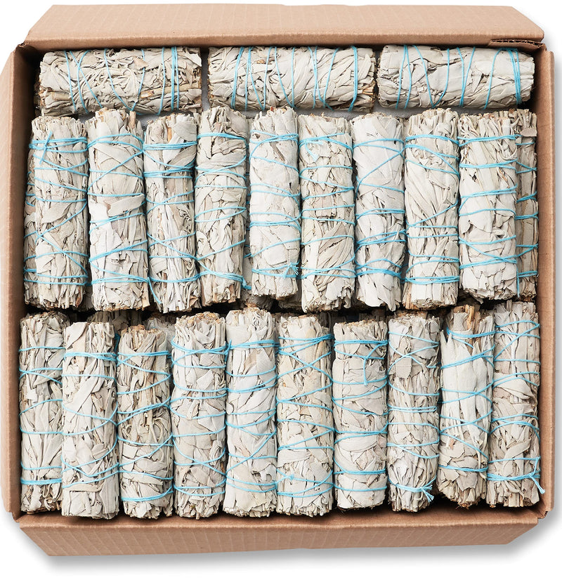 20 JL Local White Sage Smudge Sticks 4" Each Sustainably Grown - Like New